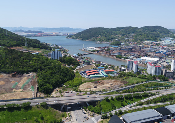 馬川産業地区 鳥瞰図