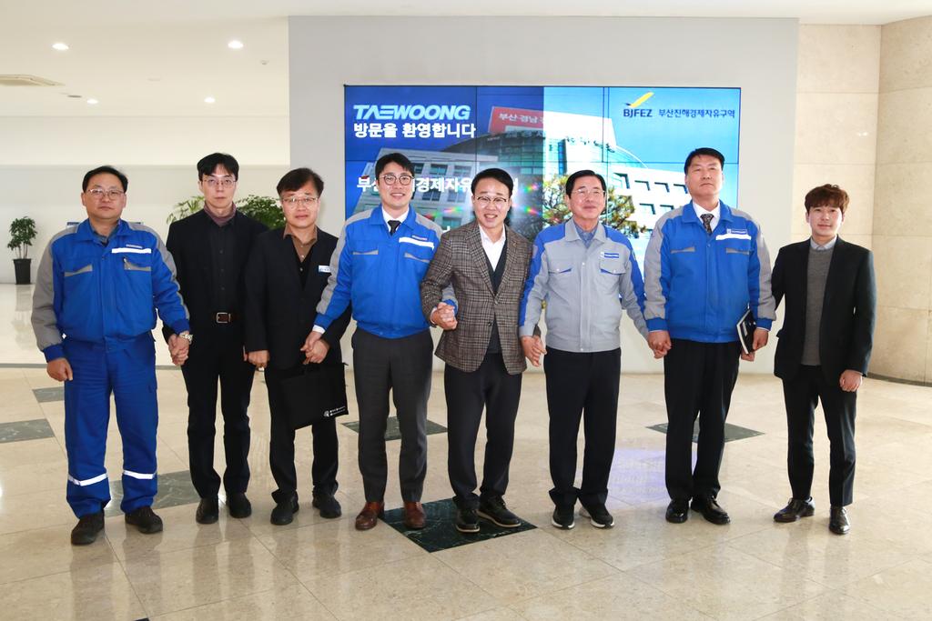 지역 대표 중견기업 (주)태웅 제강공장 현장 방문
