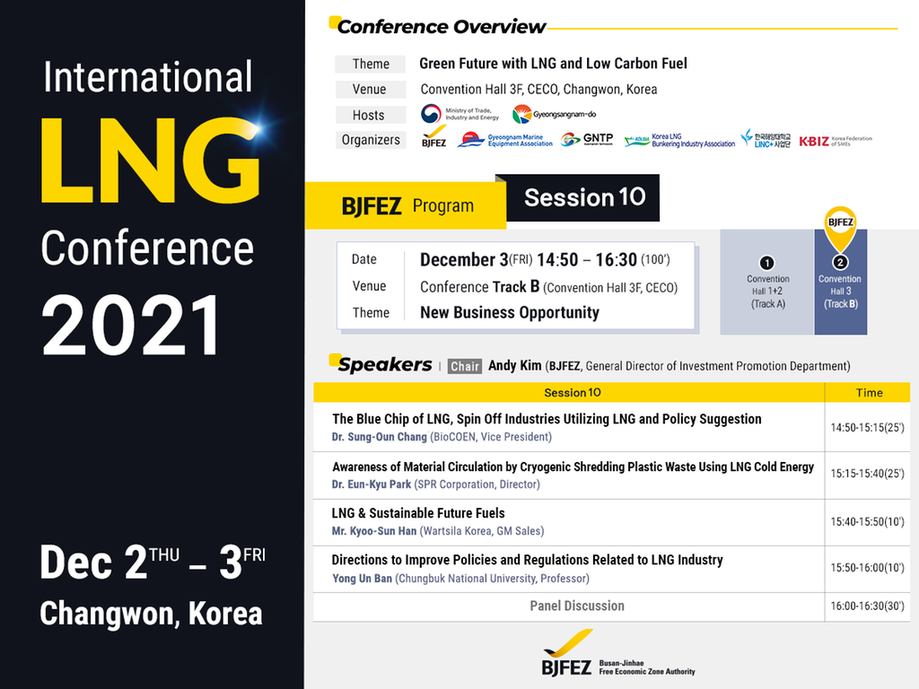 BJFEZ hosts the Session #10 of  International LNG conference 2021